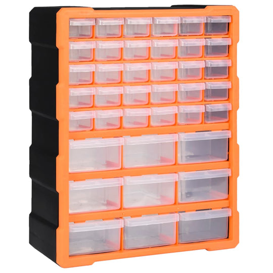 Multi-drawer Organiser with 39 Drawers 38x16x47 cm