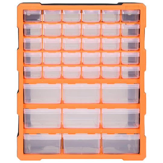 Multi-drawer Organiser with 39 Drawers 38x16x47 cm