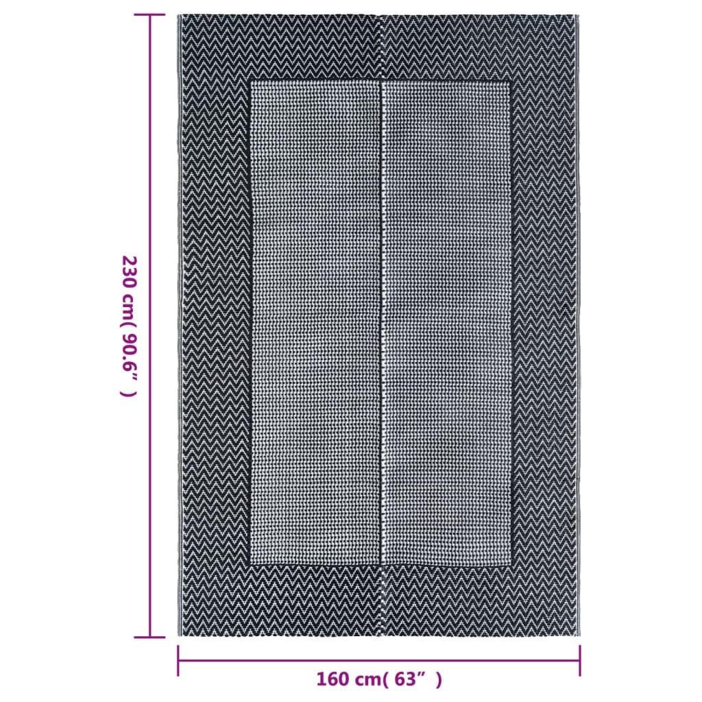 Outdoor Carpet Grey 160x230 cm PP