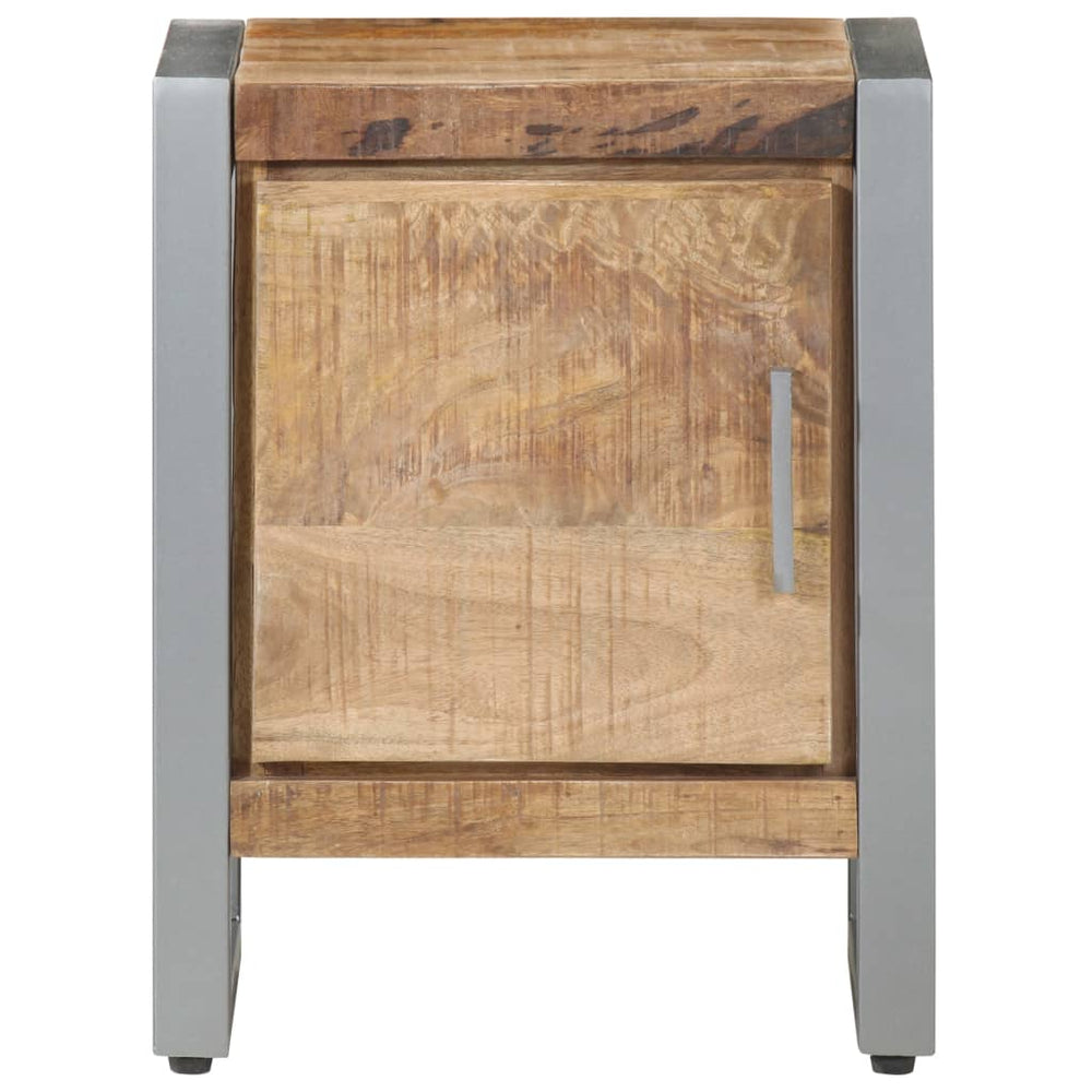 Bedside Cabinet 40x30x50 cm Rough Mango Wood