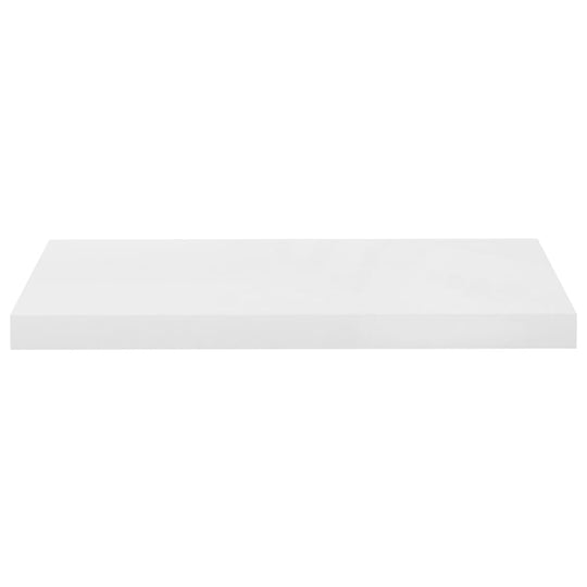 Floating Wall Shelf High Gloss White 60x23.5x3.8 cm MDF