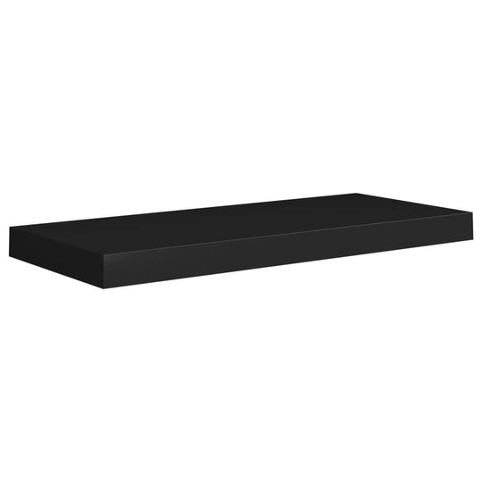 Floating Wall Shelves 2 pcs Black 60x23.5x3.8 cm MDF