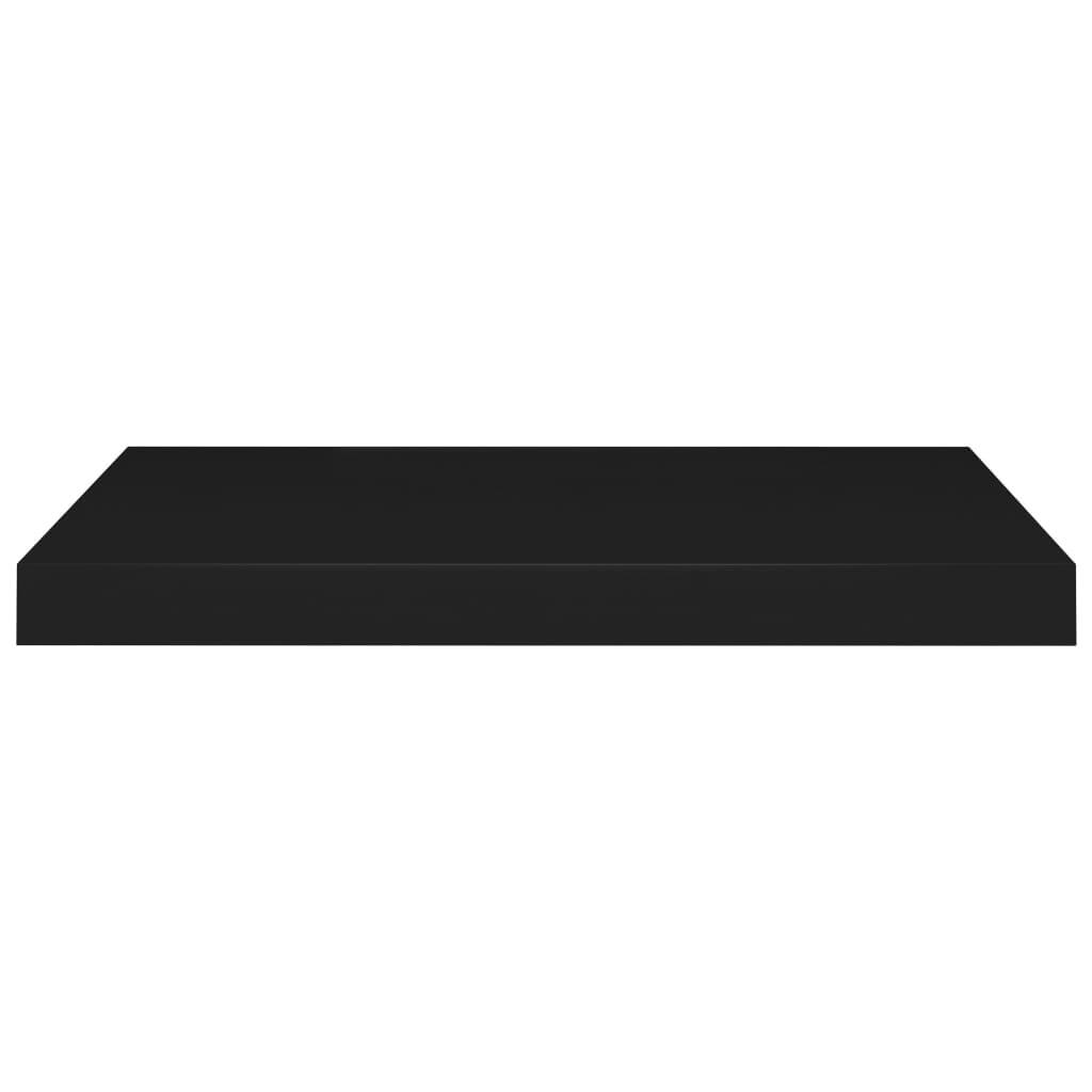 Floating Wall Shelves 2 pcs Black 60x23.5x3.8 cm MDF