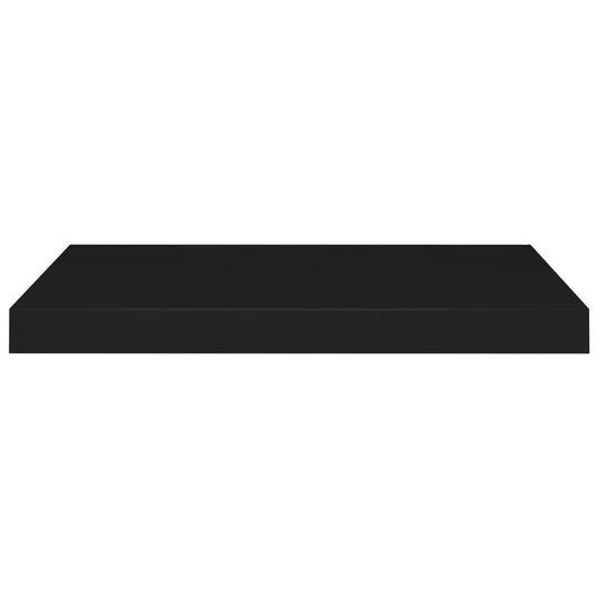 Floating Wall Shelves 2 pcs Black 60x23.5x3.8 cm MDF