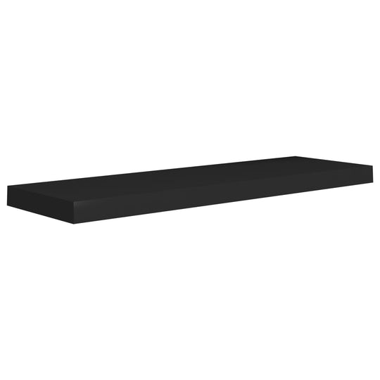 Floating Wall Shelves 2 pcs Black 80x23.5x3.8 cm MDF