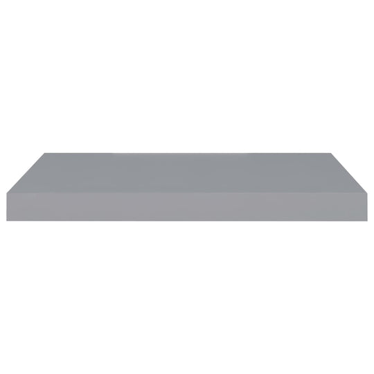 Floating Wall Shelf Grey 60x23.5x3.8 cm MDF