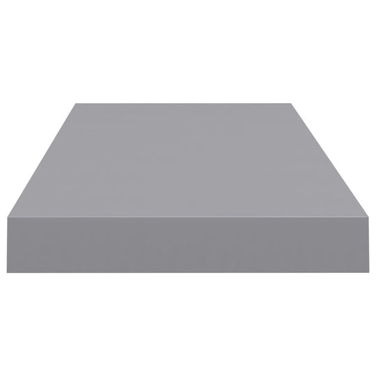 Floating Wall Shelf Grey 60x23.5x3.8 cm MDF