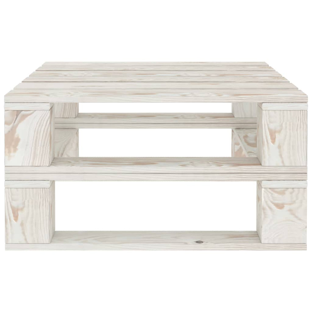 Garden Pallet Table White Wood