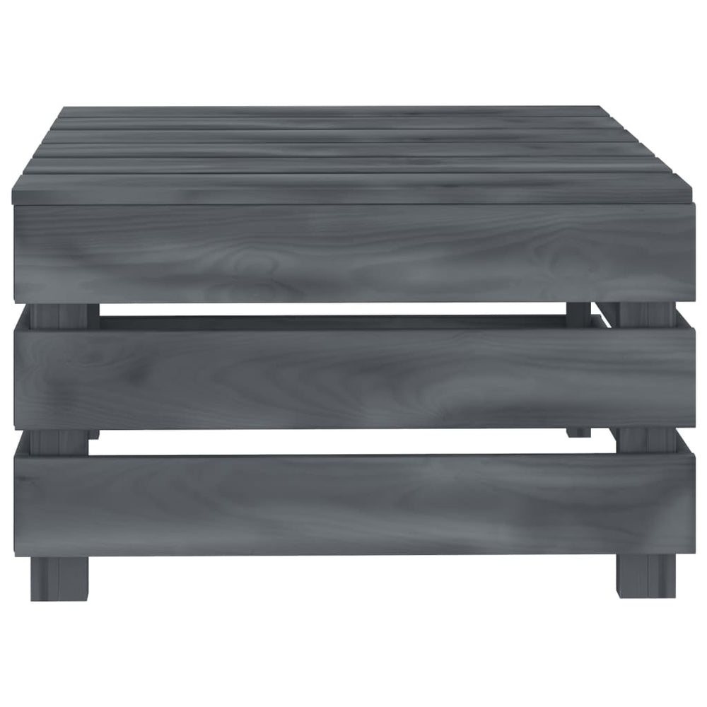 Garden Pallet Table Grey Wood