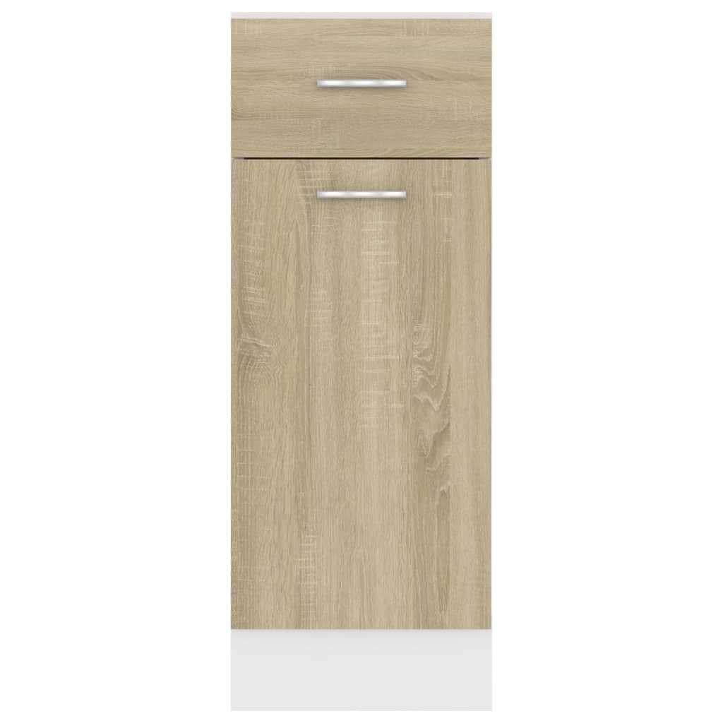 Drawer Bottom Cabinet Sonoma Oak 30x46x81.5 cm Engineered Wood