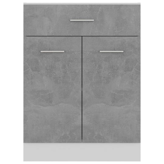 Drawer Bottom Cabinet Concrete Grey 60x46x81.5 cm Engineered Wood