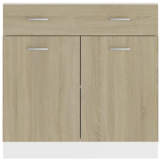 Drawer Bottom Cabinet Sonoma Oak 80x46x81.5 cm Engineered Wood