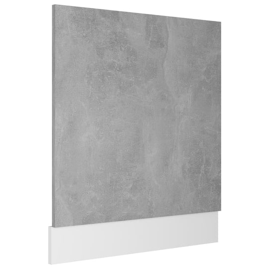 Dishwasher Panel Concrete Grey 59.5x3x67 cm Engineered Wood