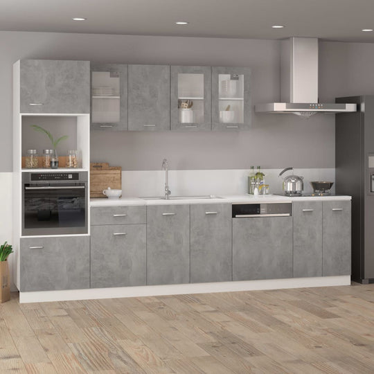 Dishwasher Panel Concrete Grey 59.5x3x67 cm Engineered Wood