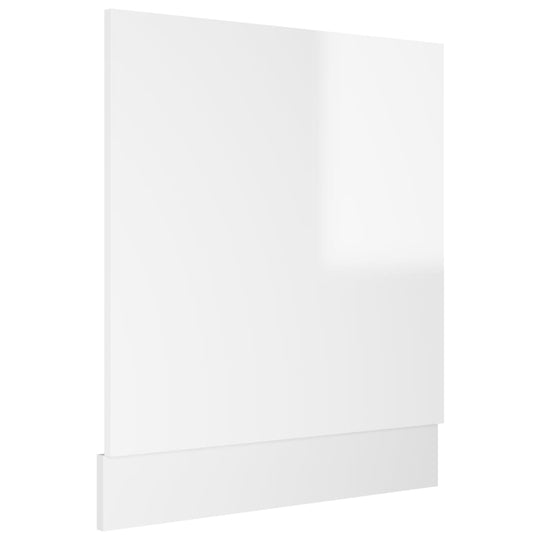 Dishwasher Panel High Gloss White 59.5x3x67 cm Engineered Wood