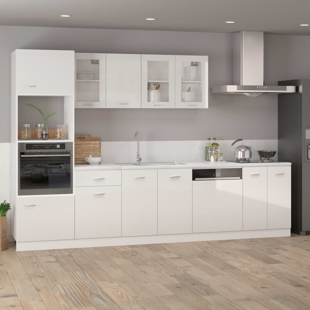 Dishwasher Panel High Gloss White 59.5x3x67 cm Engineered Wood