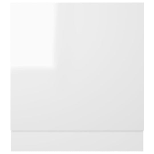 Dishwasher Panel High Gloss White 59.5x3x67 cm Engineered Wood