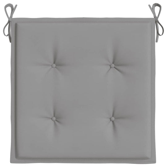 Affordable quality grey garden chair cushion 40x40x3 cm in Oxford fabric, durable, water-resistant, and breathable with soft filling for comfort.