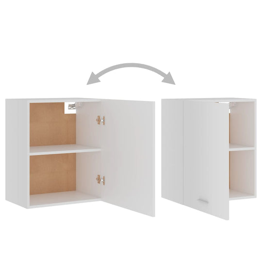 Hanging Cabinets 2 pcs White 50x31x60 cm Engineered Wood