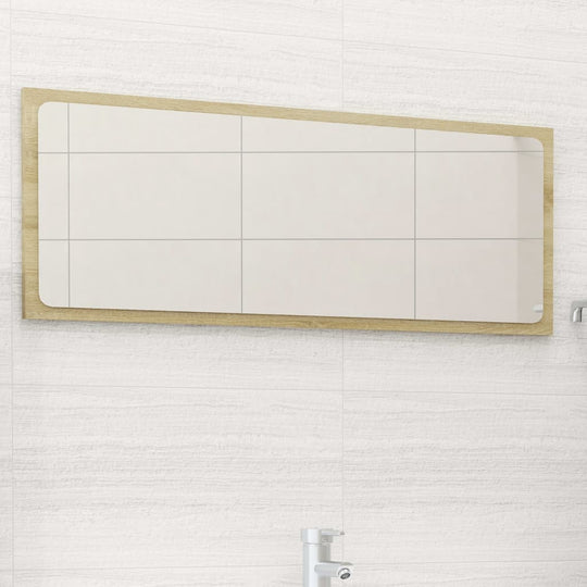 Bathroom Mirror Sonoma Oak 90x1.5x37 cm Engineered Wood