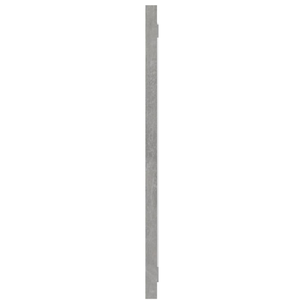 Bathroom Mirror Concrete Grey 90x1.5x37 cm Engineered Wood