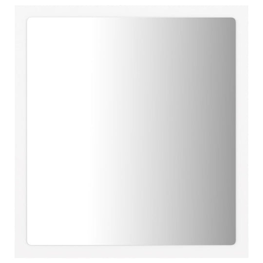 LED Bathroom Mirror White 40x8.5x37 cm Acrylic