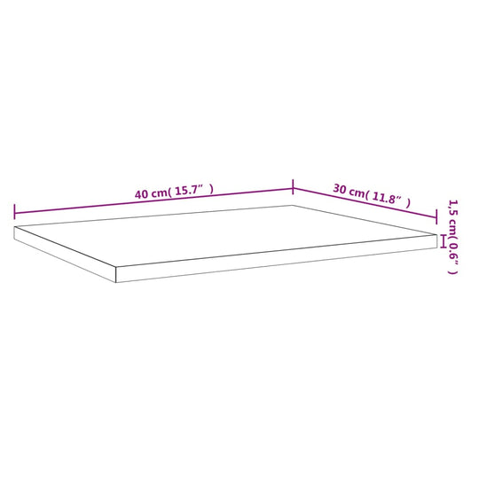 Bookshelf Boards 4 pcs Grey 40x30x1.5 cm Engineered Wood