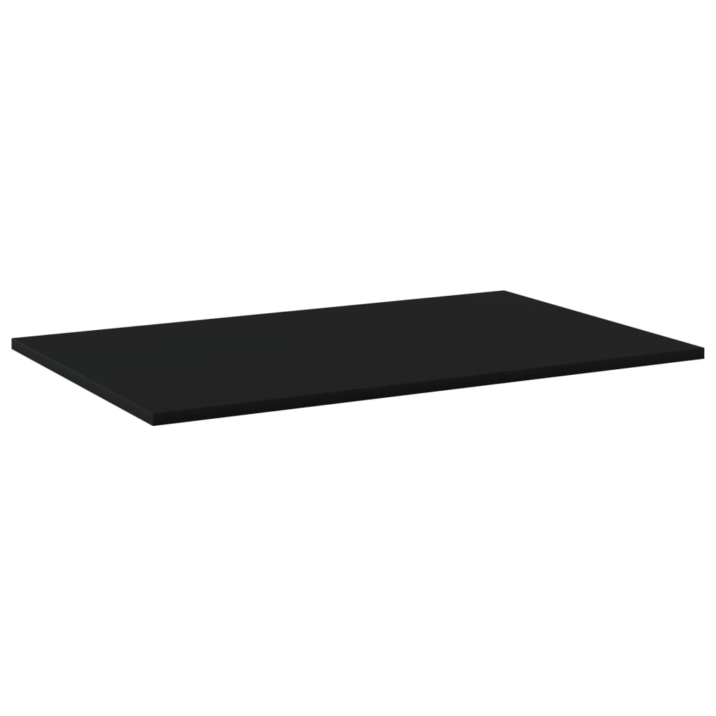 Bookshelf Boards 4 pcs Black 80x50x1.5 cm Engineered Wood