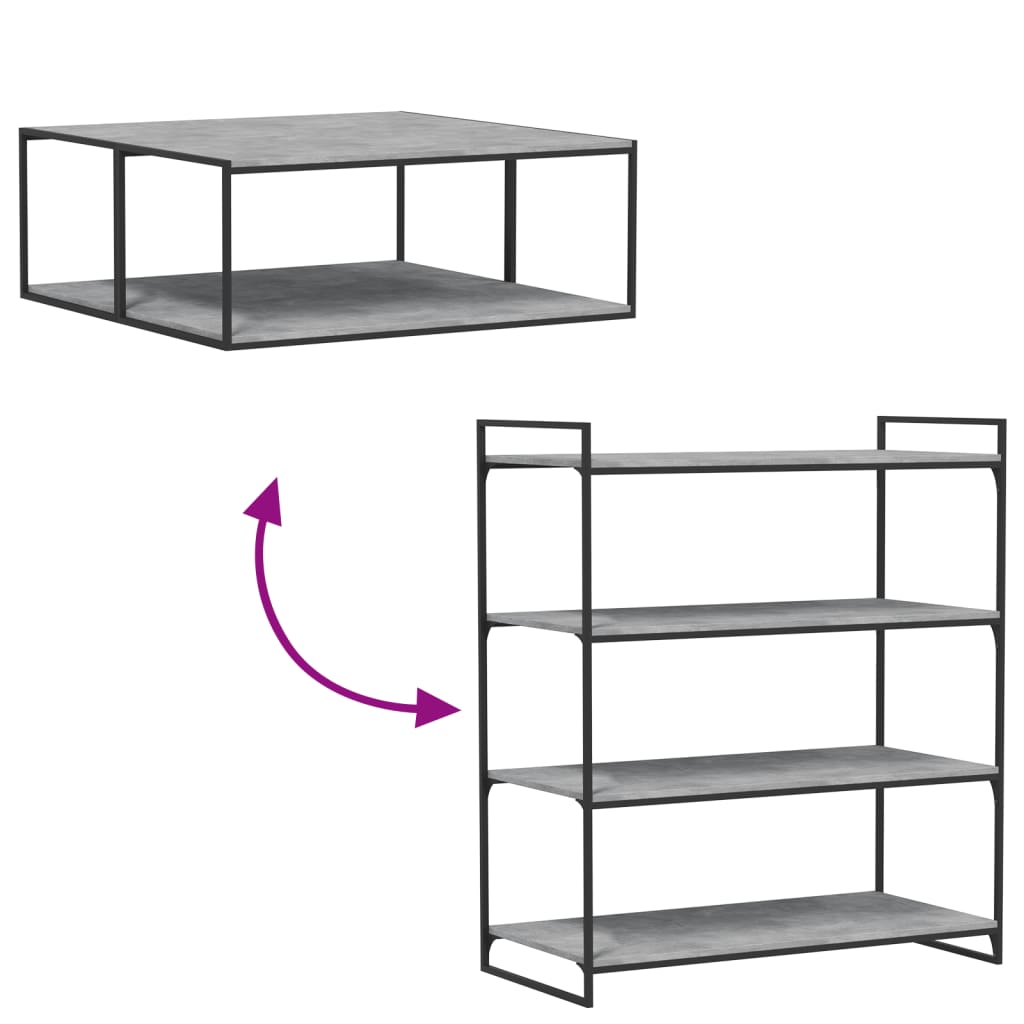 Bookshelf Boards 4 pcs Concrete Grey 100x50x1.5 cm Engineered Wood