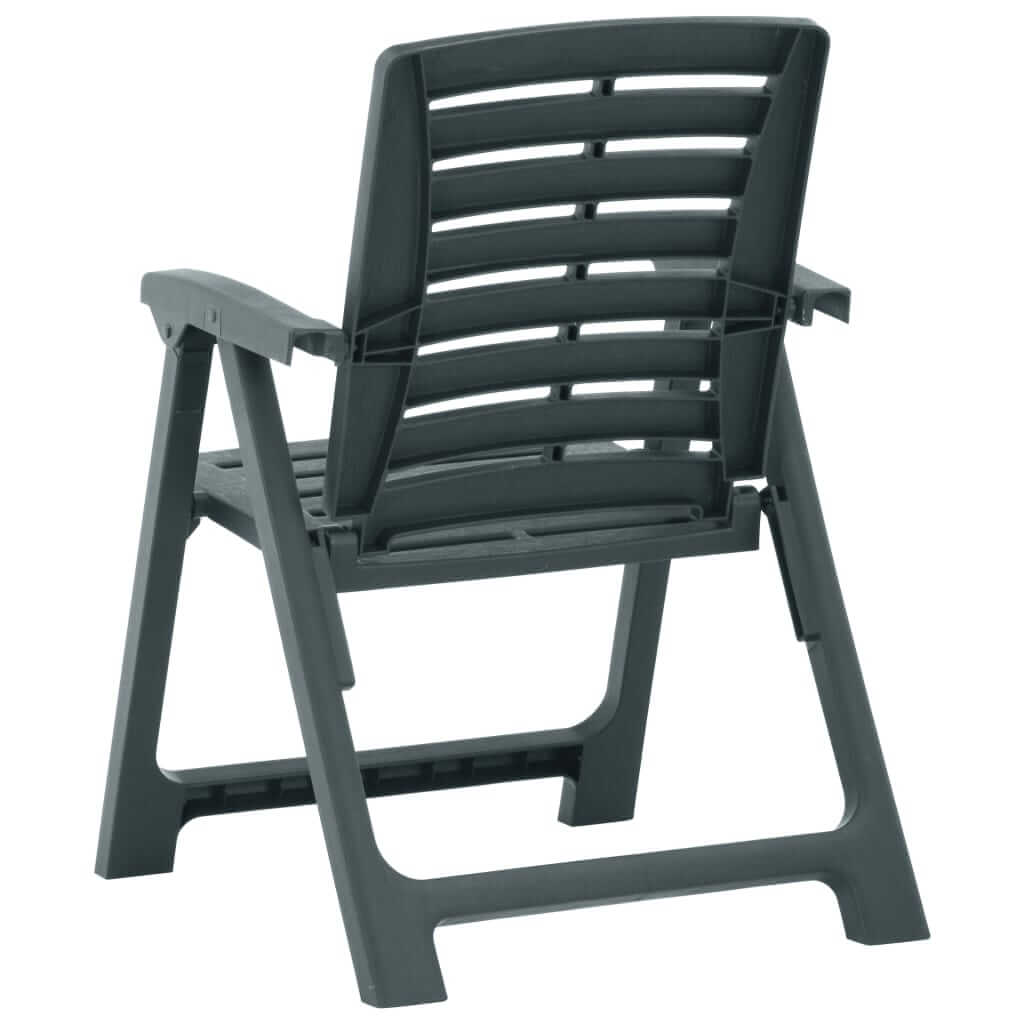 Garden Chairs 2 pcs Plastic Green