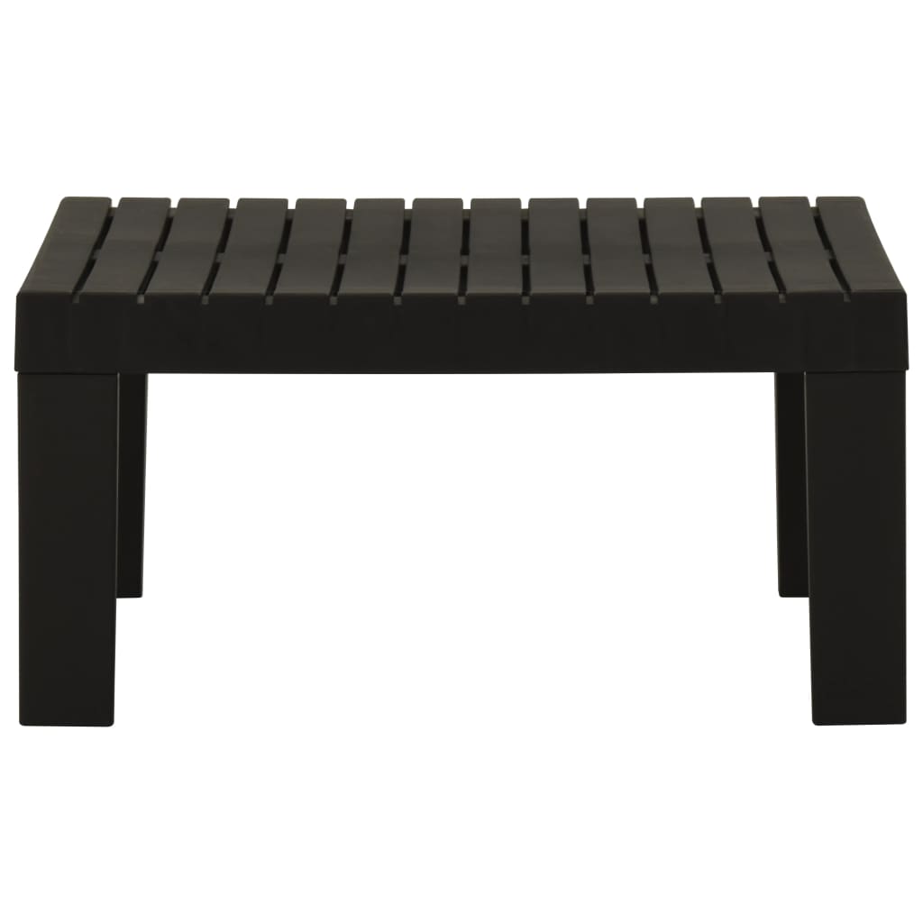 Garden Lounge Table Plastic Grey