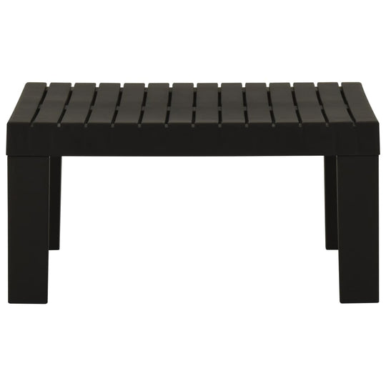 Garden Lounge Table Plastic Grey