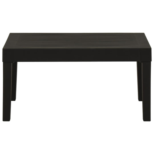 Garden Lounge Table Plastic Grey