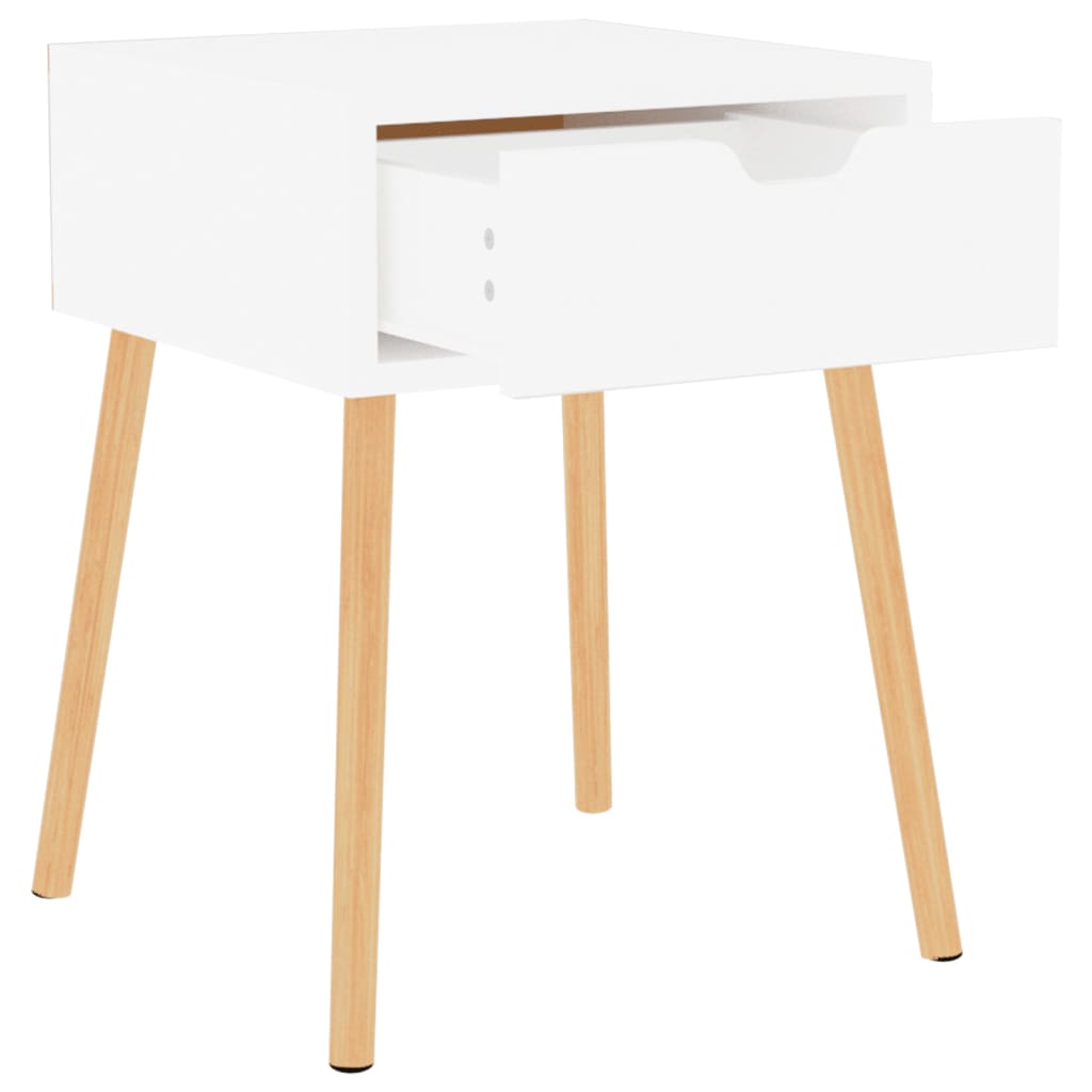 Bedside Cabinets 2 pcs White 40x40x56 cm Engineered Wood