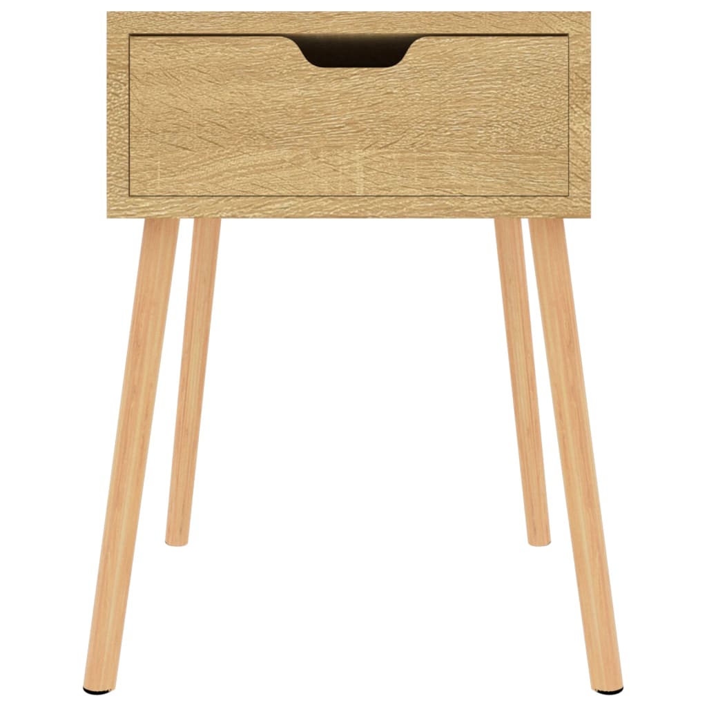 Affordable quality bedside cabinet in Sonoma oak with a drawer and sturdy legs, perfect for modern decor and excellent value.