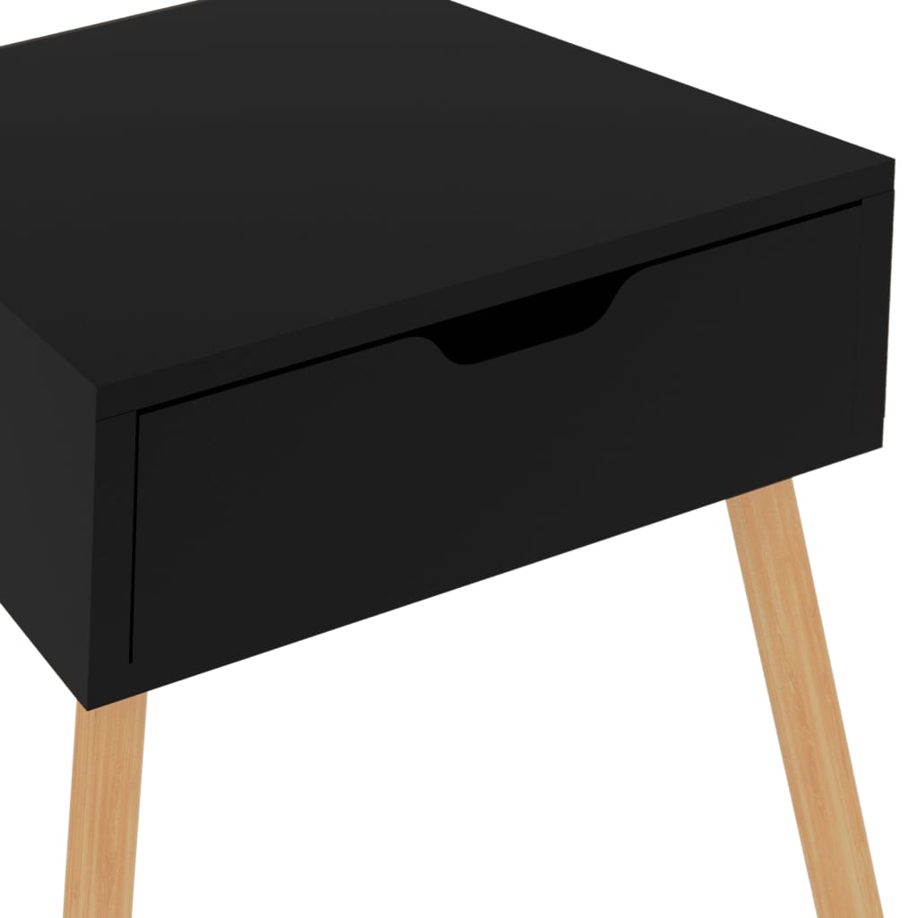 Bedside Cabinets 2 pcs High Gloss Black 40x40x56 cm Engineered Wood