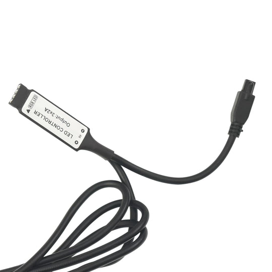 LED controller cable with black wiring for lighting systems