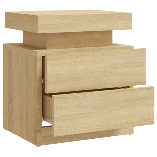 Bedside Cabinet Sonoma Oak 45x35x52 cm Engineered Wood