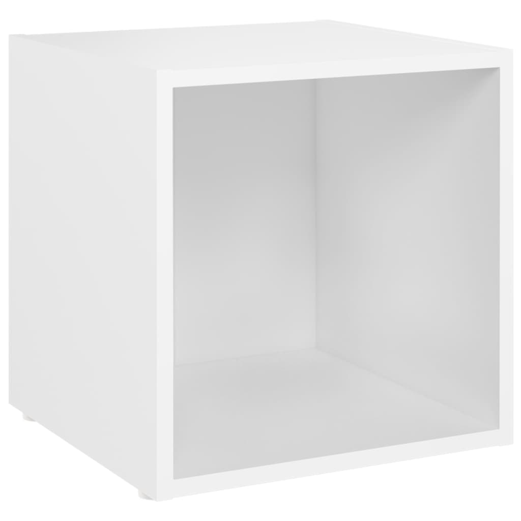 TV Cabinets 2 pcs White 37x35x37 cm Engineered Wood