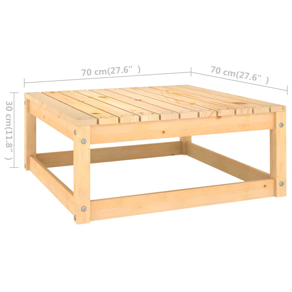 11 Piece Garden Lounge Set Solid Pinewood