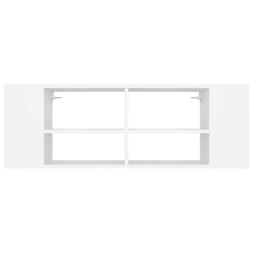 Wall-Mounted TV Cabinet White 102x35x35 cm Engineered Wood