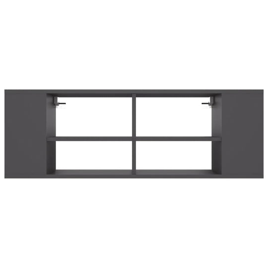 Wall-Mounted TV Cabinet Grey 102x35x35 cm Engineered Wood