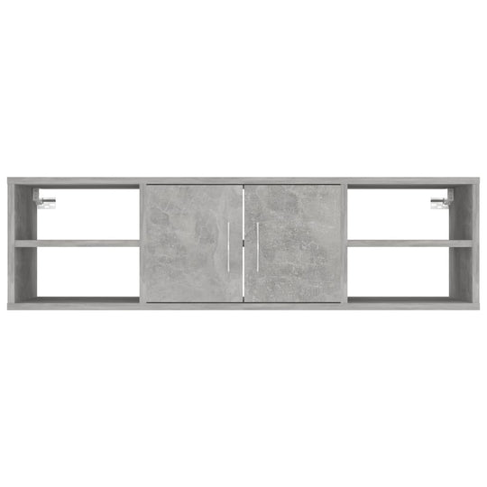 Wall Shelf Concrete Grey 102x30x29 cm Engineered Wood