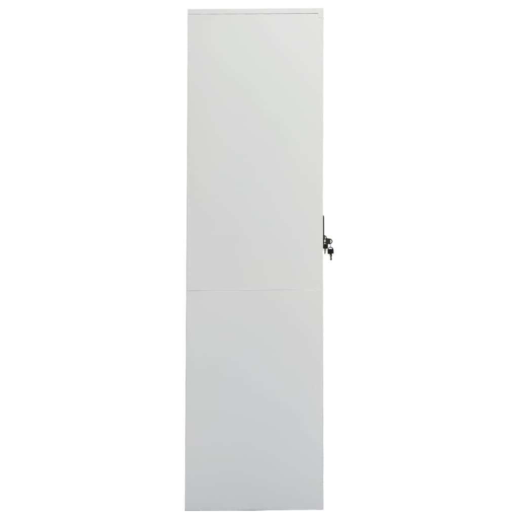 Wardrobe Light Grey 80x50x180 cm Steel