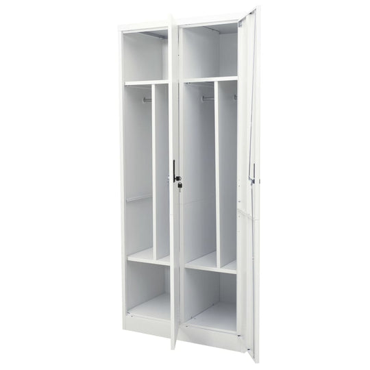 Wardrobe Light Grey 80x50x180 cm Steel