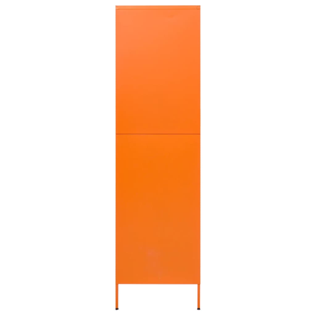 Wardrobe Orange 90x50x180 cm Steel