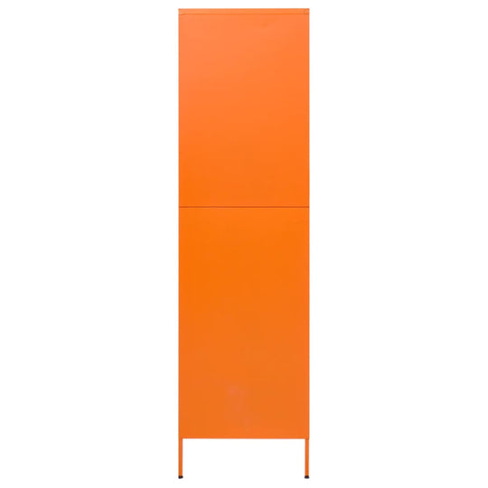 Wardrobe Orange 90x50x180 cm Steel