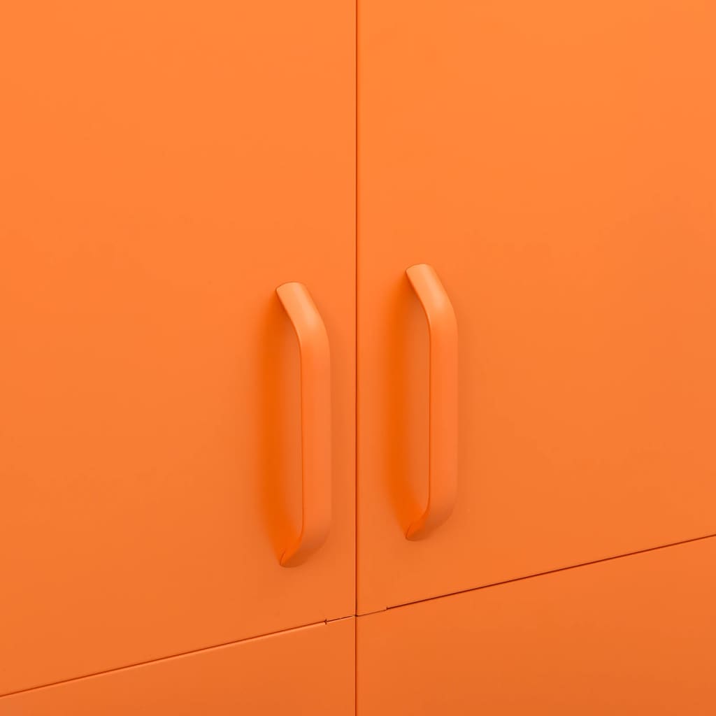 Wardrobe Orange 90x50x180 cm Steel