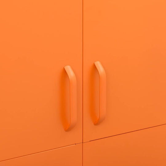 Wardrobe Orange 90x50x180 cm Steel