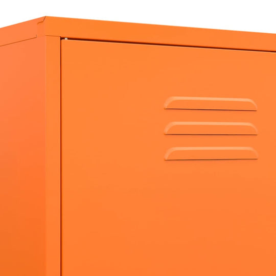 Wardrobe Orange 90x50x180 cm Steel